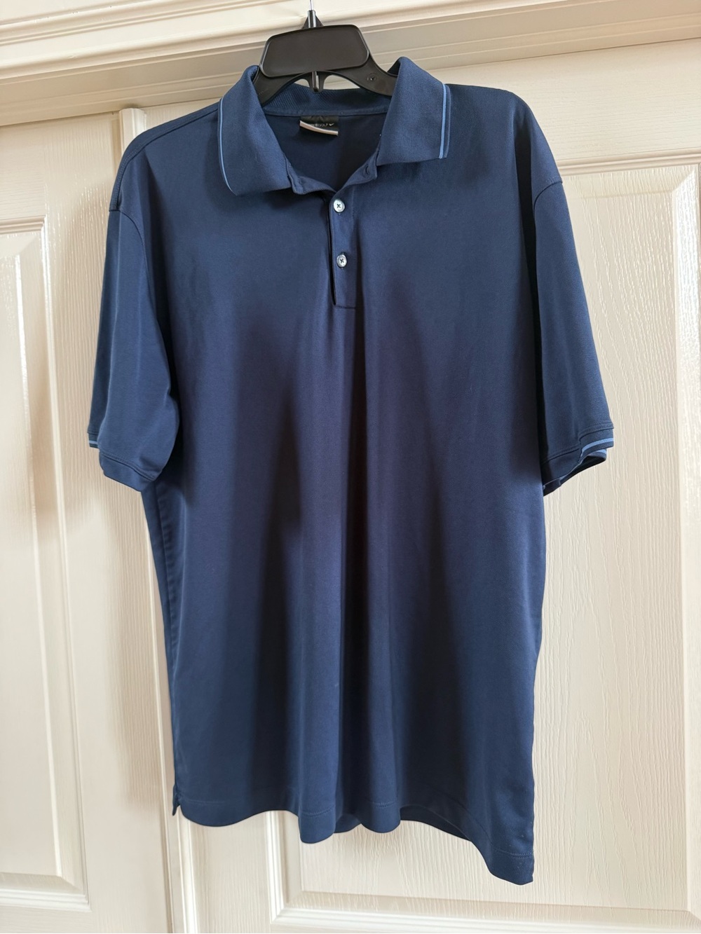 Nike Golf Dri -Fit Polo Shirt XL Navy Blue Collared Short Sleeve